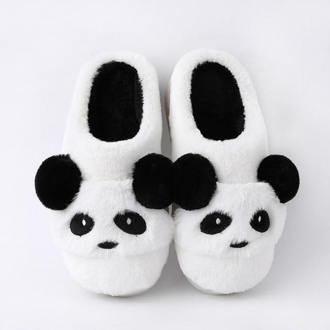 Chausson Panda Fille Blanc