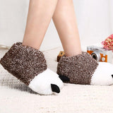 Chaussons Pattes Panda Marron