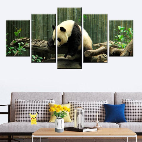 Tableau Panda Forêt Bambou