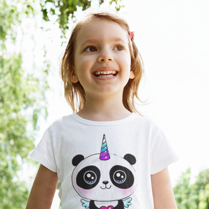 Tee shirt panda discount fille