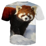 T-Shirt Panda Roux Homme