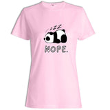 T-Shirt Panda Femme Nope Rose