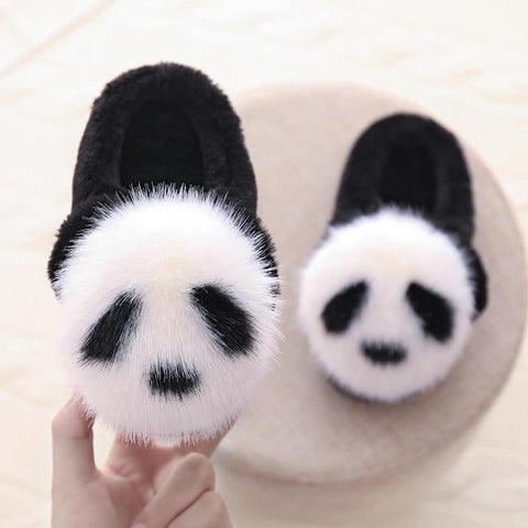 Chausson Panda Pour Enfant Blanc