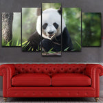Tableau Panda avec Bambou