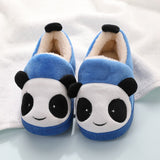 Chausson Panda Enfant Molletonné Bleu