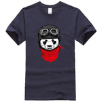 T-Shirt Panda Aviateur Bleu Marine