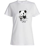 T-Shirt Panda Femme Maquillage