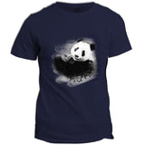 T-Shirt Panda Pipe Bleu Marine