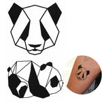 Tatouage Panda Géométrique